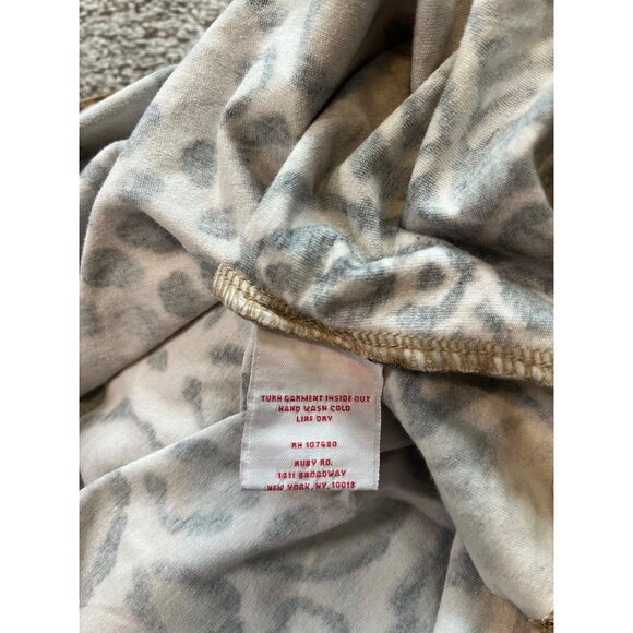 Ruby Rd. Womens Animal Print Top Leopard & Tribal Design Size 2X Gold Accents - Picture 8 of 9